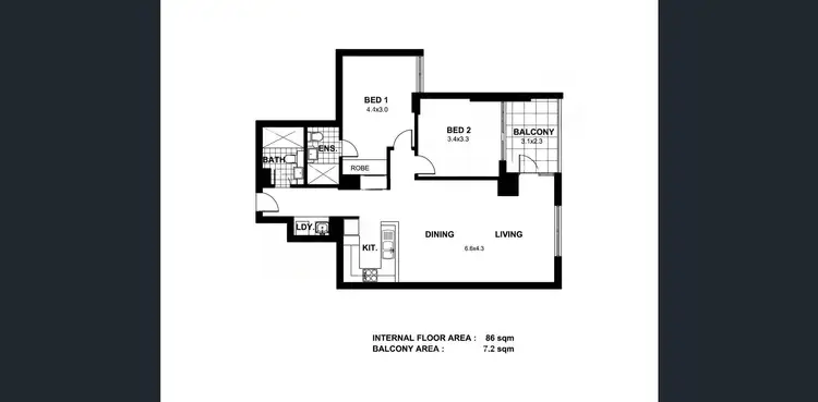 Floorplan of Homely apartment listing, 714/39 Cooper Street, Strathfield NSW 2135