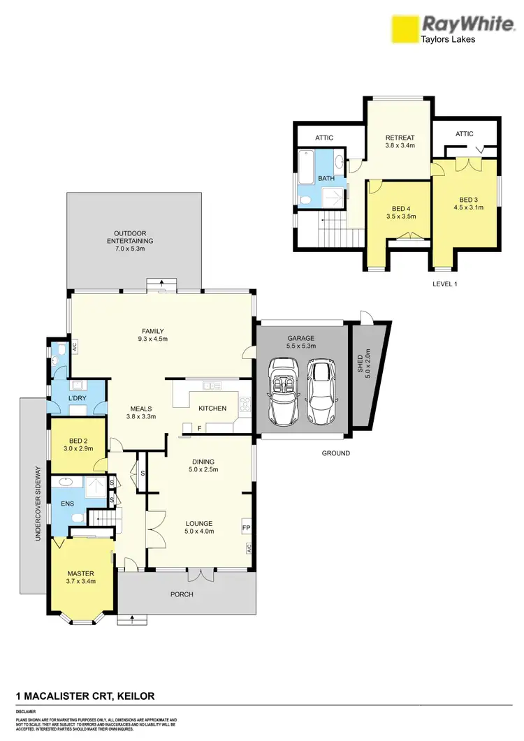 Floorplan of Homely house listing, 1 Macalister Court, Keilor VIC 3036
