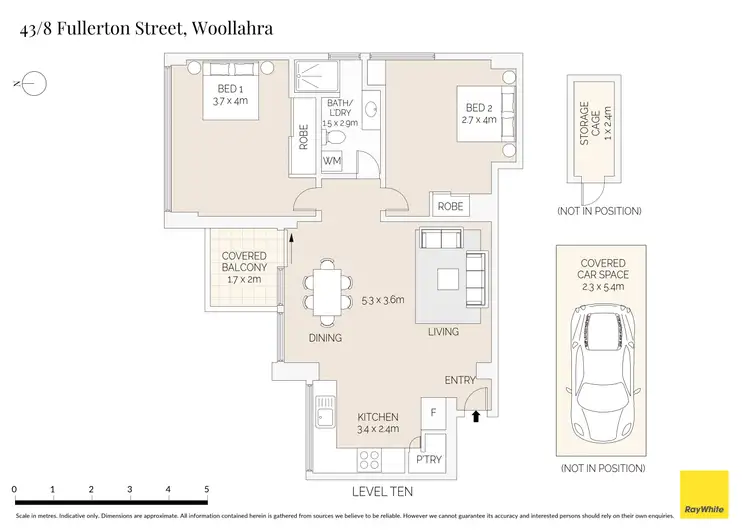 Floorplan of Homely apartment listing, 43/8 Fullerton Street, Woollahra NSW 2025