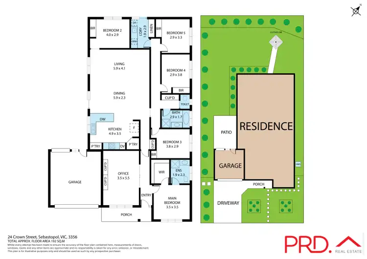 Floorplan of Homely house listing, 24 Crown Street, Sebastopol VIC 3356