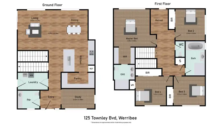 Floorplan of Homely house listing, 125 Townley Boulevard, Werribee VIC 3030