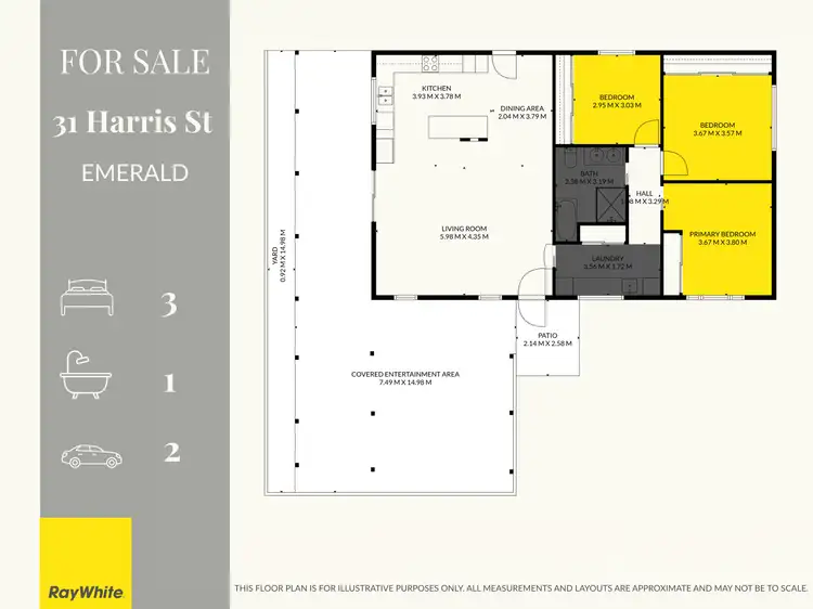 Floorplan of Homely house listing, 31 Harris Street, Emerald QLD 4720