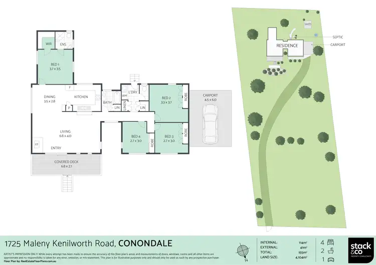 Floorplan of Homely rural property listing, 1725 Maleny Kenilworth Road, Conondale QLD 4552