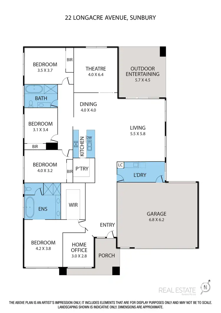 Floorplan of Homely house listing, 22 Longacre Avenue, Sunbury VIC 3429