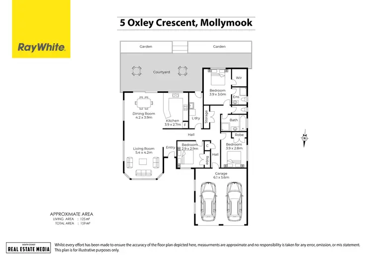 Floorplan of Homely house listing, 5 Oxley Crescent, Mollymook Beach NSW 2539