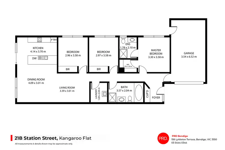 Floorplan of Homely house listing, 21B Station Street, Kangaroo Flat VIC 3555