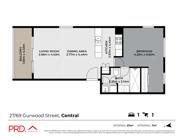 Floorplan of Homely house listing, 27/69 Gurwood Street, Wagga Wagga NSW 2650