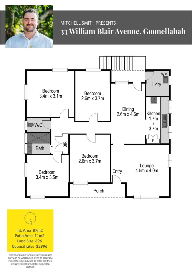 Floorplan of Homely house listing, 33 William Blair Avenue, Goonellabah NSW 2480