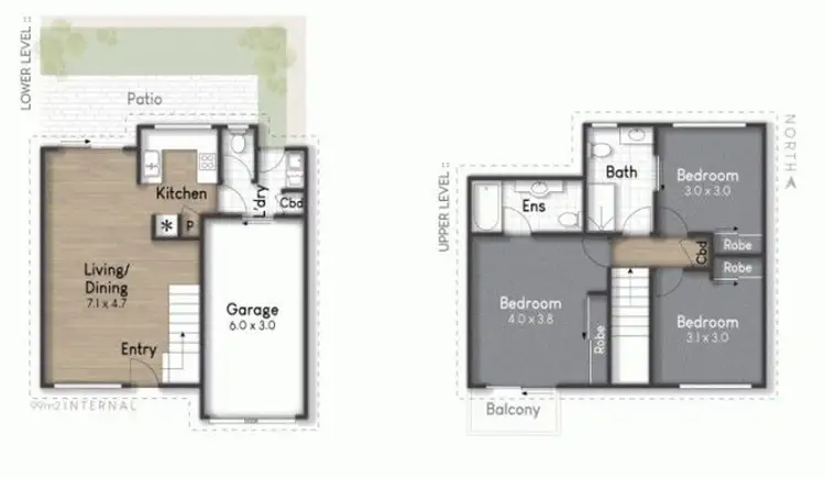 Floorplan of Homely townhouse listing, 201/215 Cottesloe Drive, Mermaid Waters QLD 4218