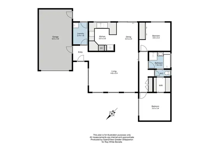 Floorplan of Homely unit listing, 2/7 Thomas Street, Benalla VIC 3672