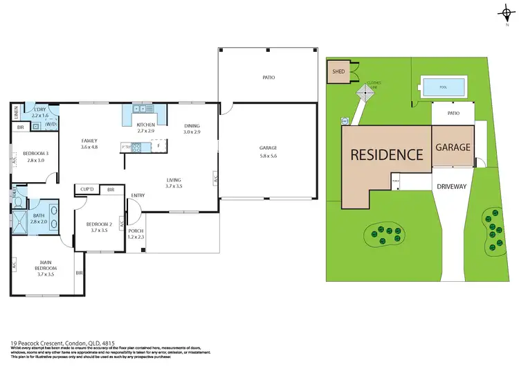 Floorplan of Homely house listing, 19 Peacock Crescent, Condon QLD 4815