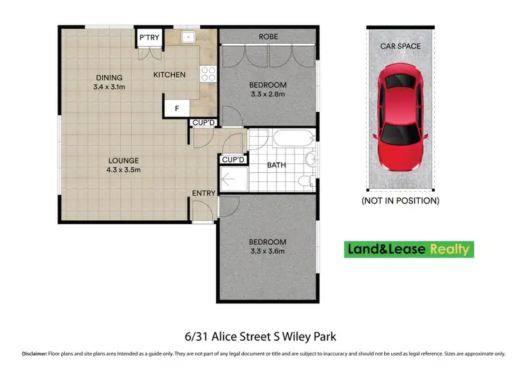 Floorplan of Homely unit listing, 6/31 Alice Street, Wiley Park NSW 2195