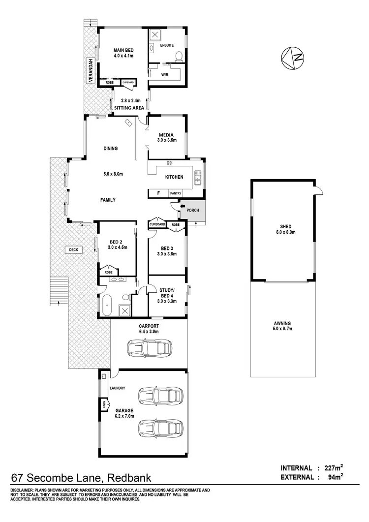 Floorplan of Homely rural property listing, 67 Secombe Lane, Redbank NSW 2446