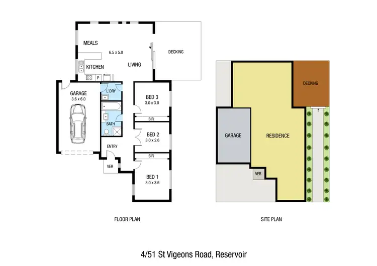 Floorplan of Homely unit listing, 4/51 St Vigeons Road, Reservoir VIC 3073