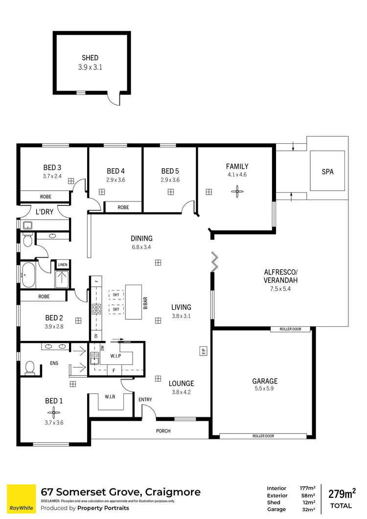 Floorplan of Homely house listing, 67 Somerset Grove, Craigmore SA 5114