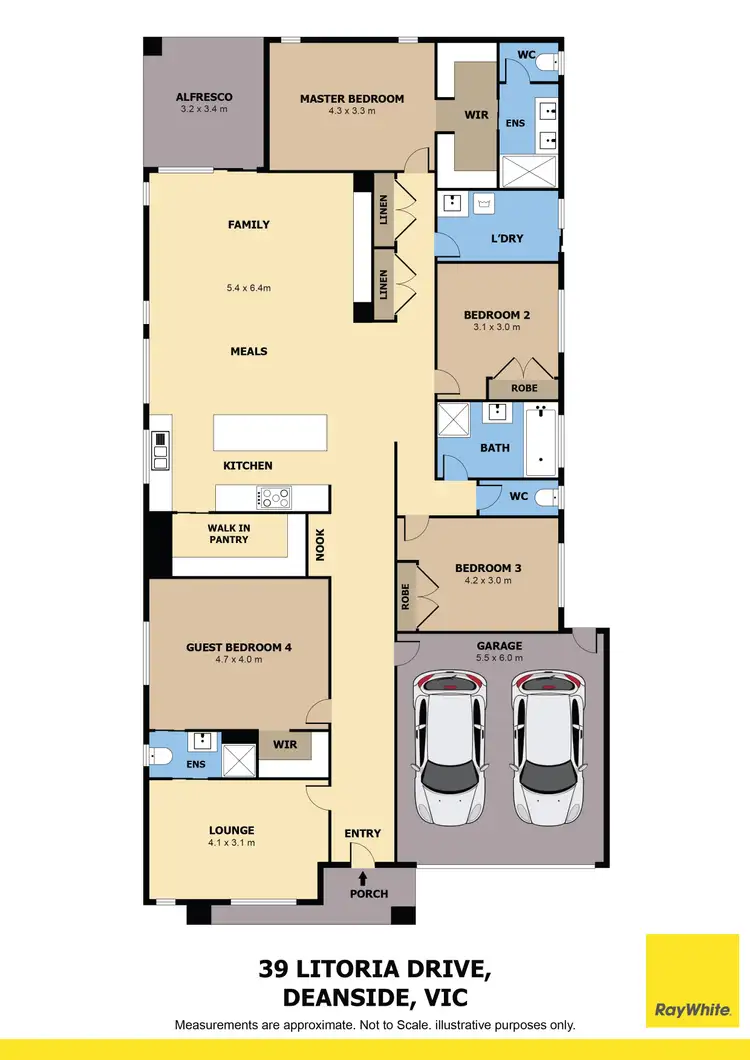 Floorplan of Homely house listing, 39 Litoria Drive, Deanside VIC 3336