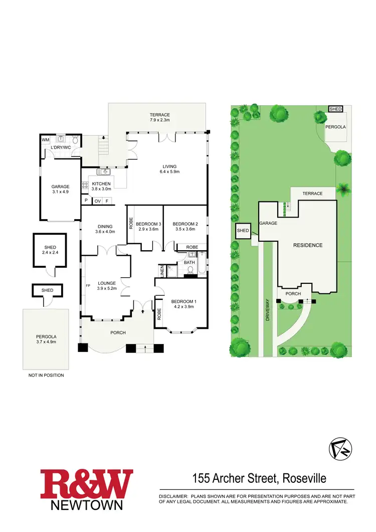 Floorplan of Homely house listing, 155 ARCHER STREET, Roseville NSW 2069