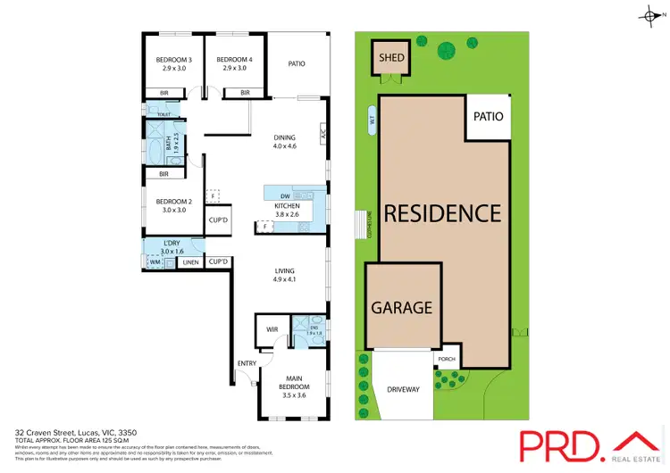 Floorplan of Homely house listing, 32 Craven Street, Lucas VIC 3350