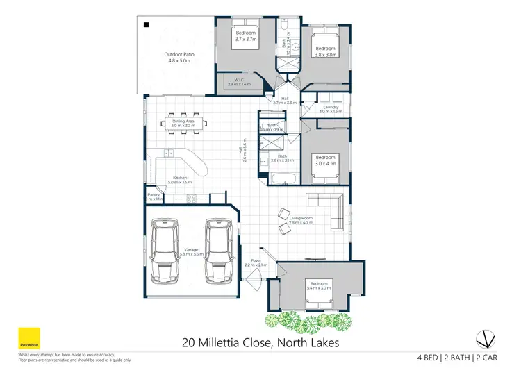 Floorplan of Homely house listing, 20 Millettia Close, North Lakes QLD 4509