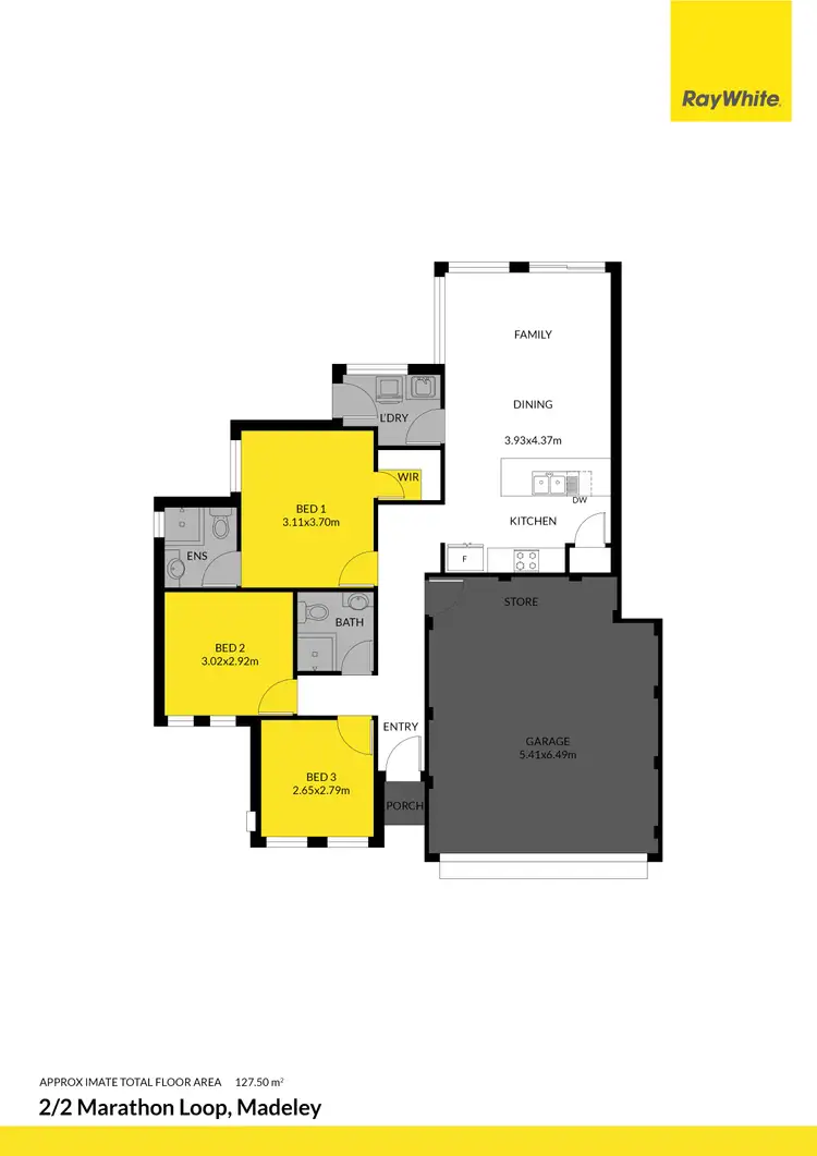 Floorplan of Homely unit listing, 2/2 Marathon Loop, Madeley WA 6065