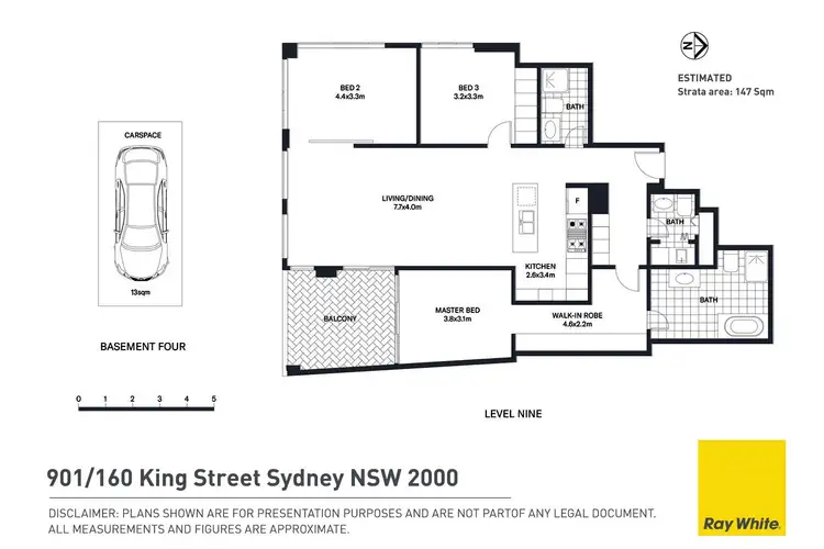 Floorplan of Homely apartment listing, Level 9/160 King Street, Sydney NSW 2000
