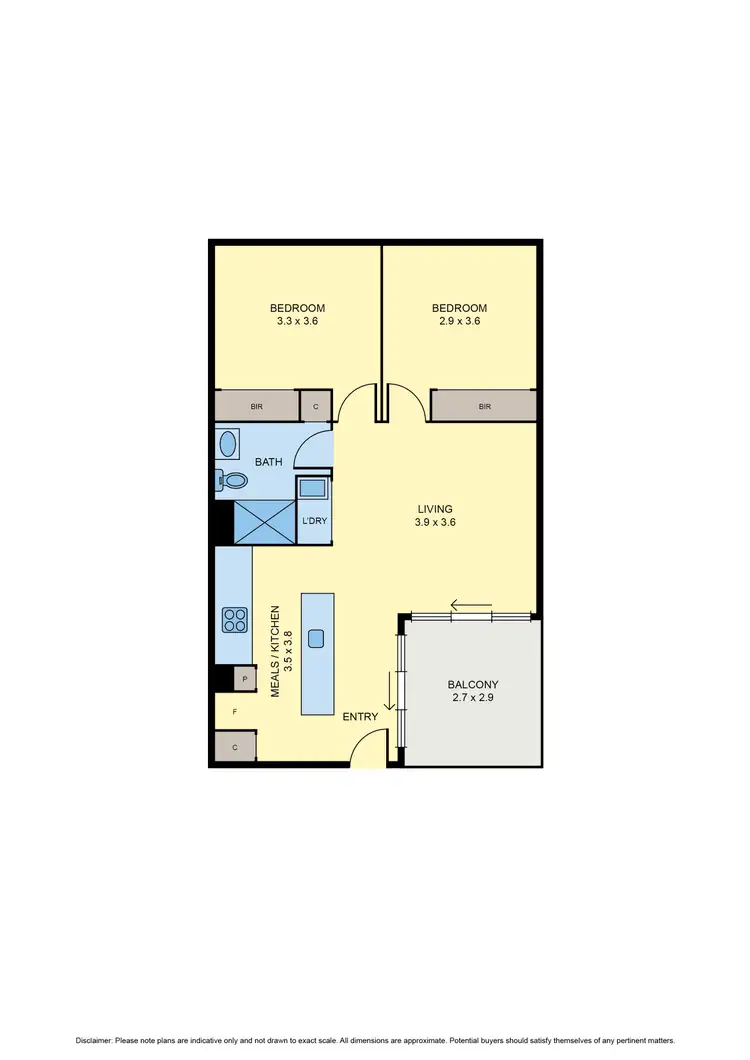 Floorplan of Homely apartment listing, 107/5 Olive York Way, Brunswick West VIC 3055