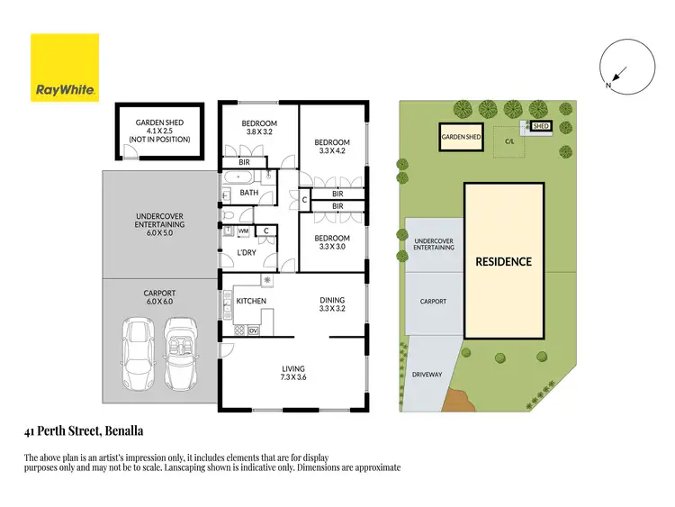 Floorplan of Homely house listing, 41 Perth Street, Benalla VIC 3672