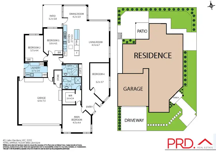 Floorplan of Homely house listing, 42 Lake Gardens Avenue, Lake Gardens VIC 3355