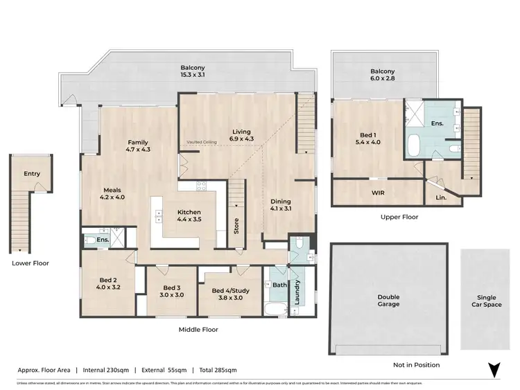 Floorplan of Homely apartment listing, 5/17 Whyenbah Street, Hamilton QLD 4007
