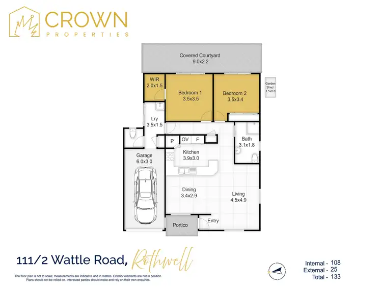 Floorplan of Homely house listing, 111/2 Wattle Road, Rothwell QLD 4022