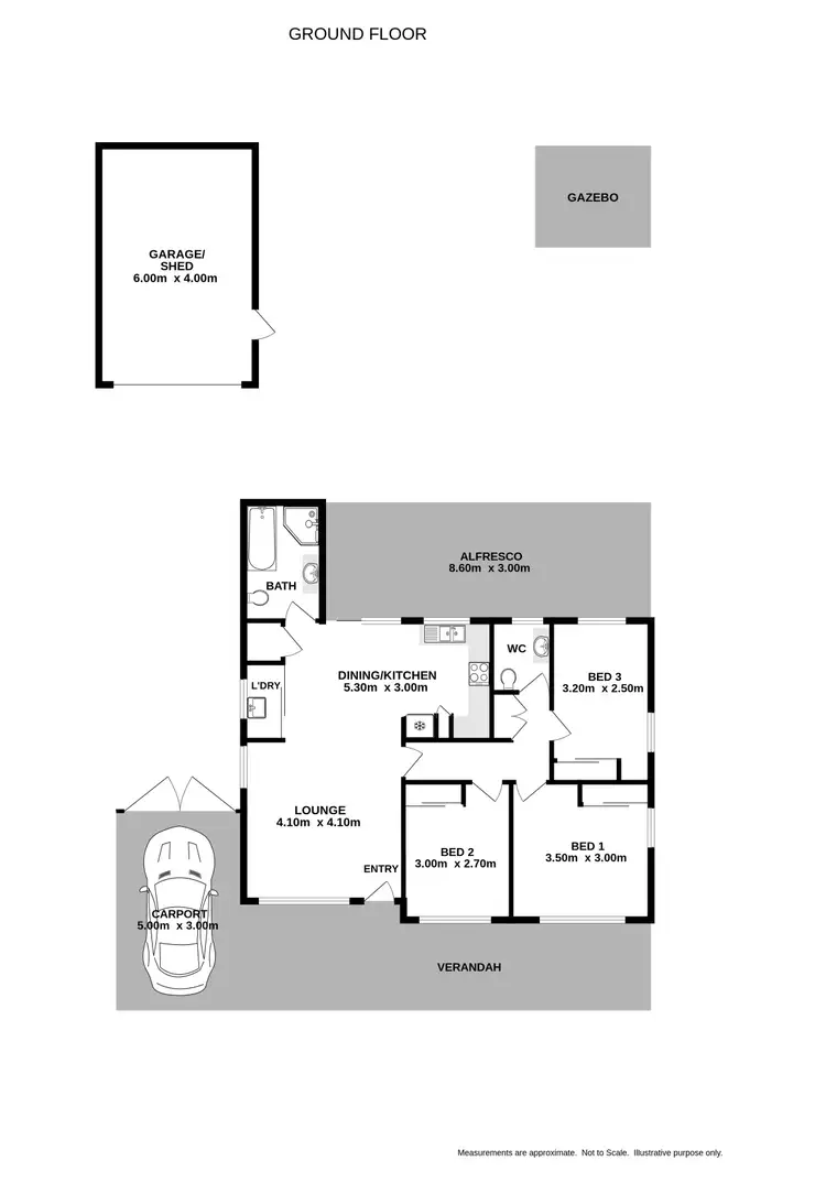 Floorplan of Homely house listing, 42 Hereford Street, Wodonga VIC 3690