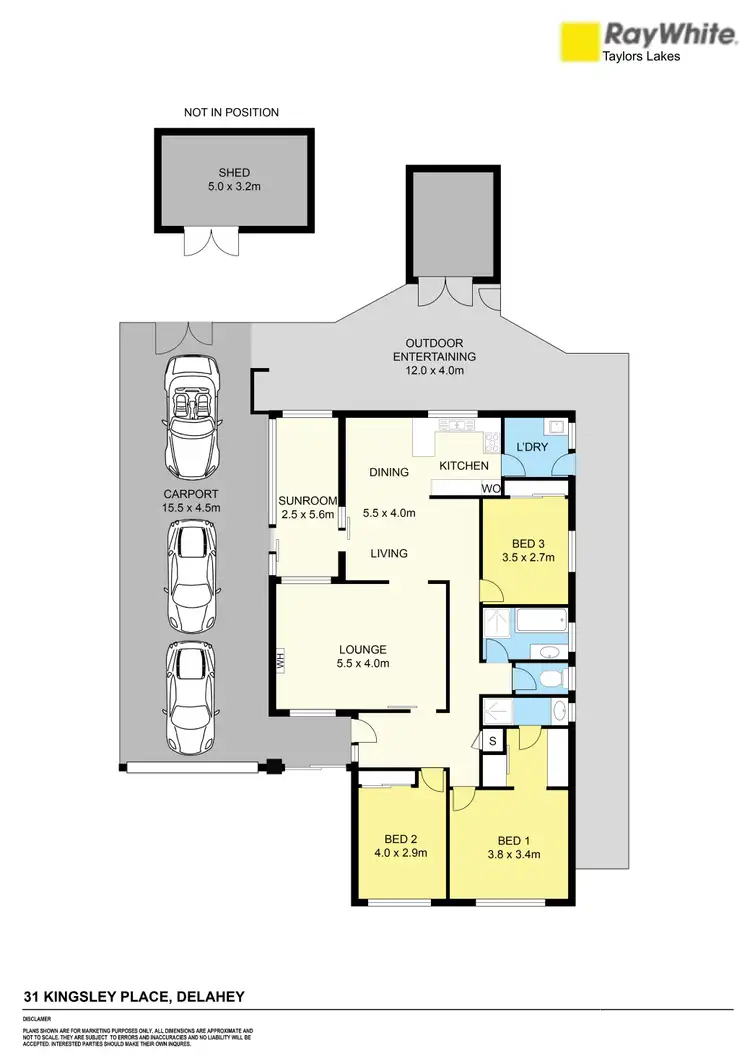 Floorplan of Homely house listing, 31 Kingsley Place, Delahey VIC 3037