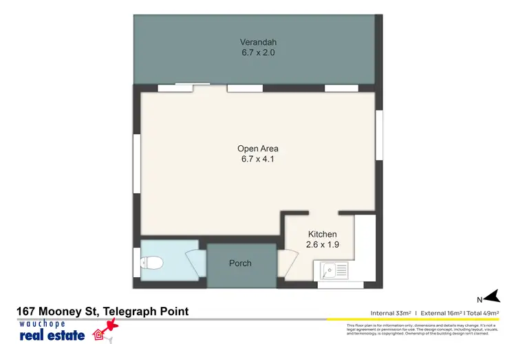 Floorplan of Homely house listing, 167 Mooney Street, Telegraph Point NSW 2441