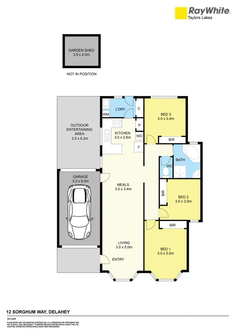 Floorplan of Homely house listing, 12 Sorghum Way, Delahey VIC 3037