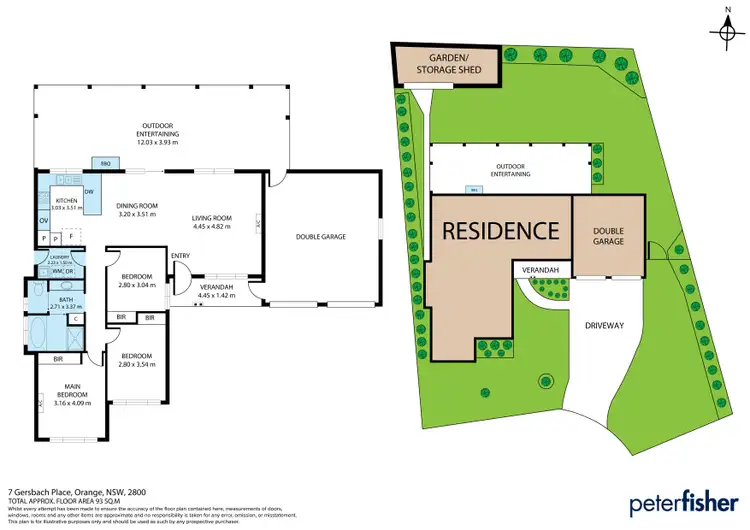 Floorplan of Homely house listing, 7 Gersbach Place, Orange NSW 2800