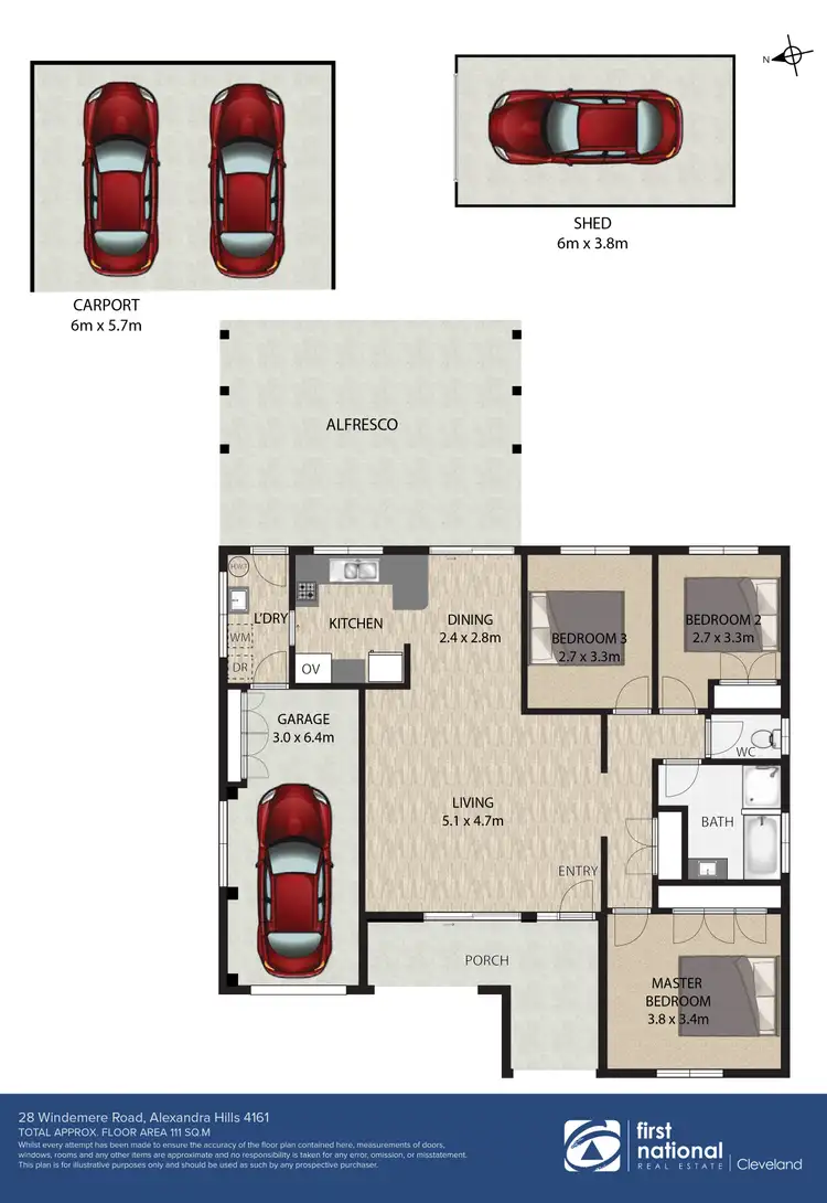 Floorplan of Homely house listing, 28 Windemere Road, Alexandra Hills QLD 4161