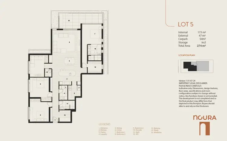 Floorplan of Homely unit listing, 5/27 Beaconsfield Street, Highgate Hill QLD 4101