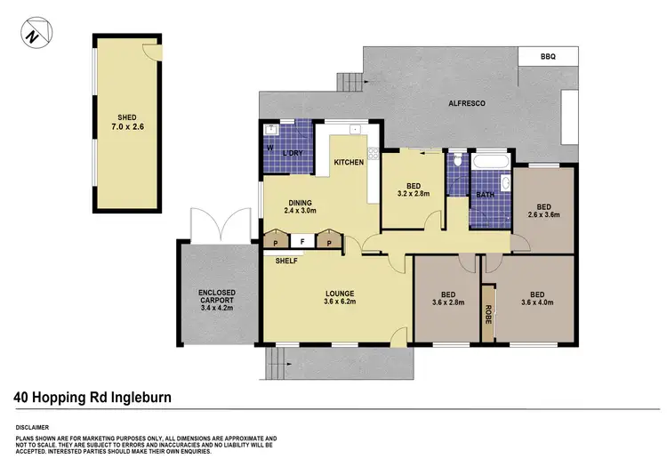 Floorplan of Homely house listing, 40 Hopping Road, Ingleburn NSW 2565