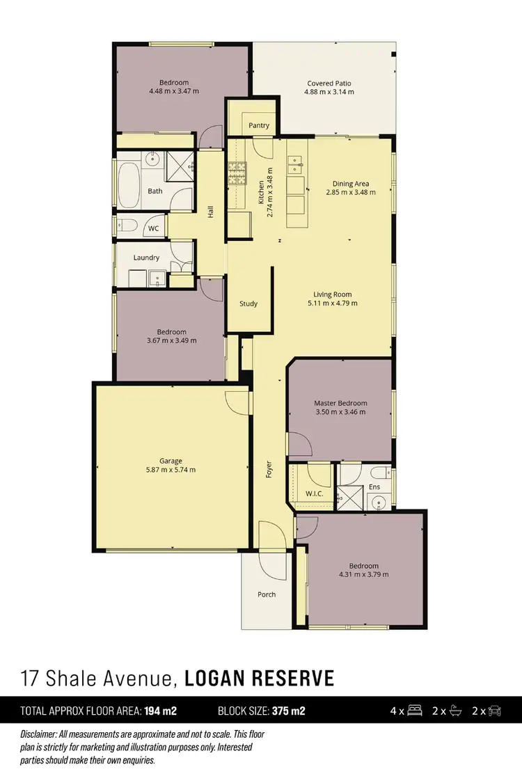 Floorplan of Homely house listing, 17 Shale Avenue, Logan Reserve QLD 4133