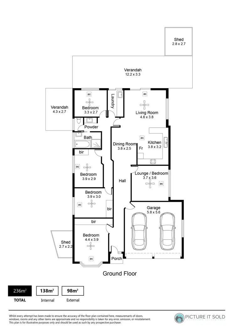 Floorplan of Homely house listing, 7 Hallett Boulevard, Allenby Gardens SA 5009