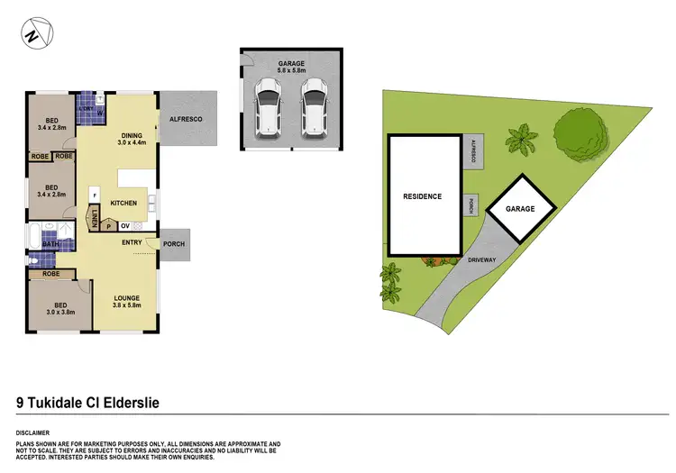 Floorplan of Homely house listing, 9 Tukidale Close, Elderslie NSW 2570