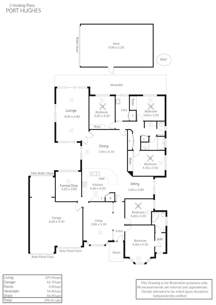 Floorplan of Homely house listing, 2 Hosking Place, Port Hughes SA 5558