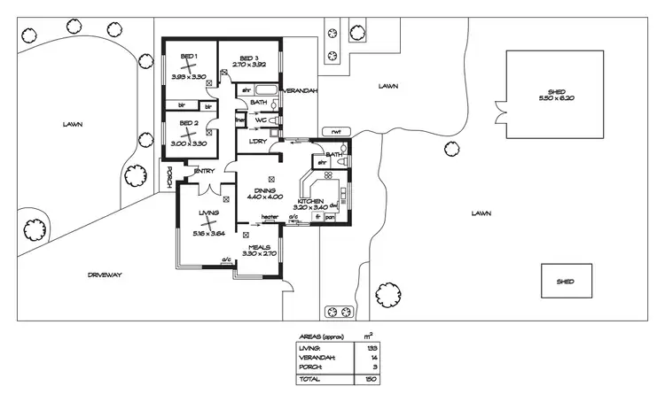 Floorplan of Homely house listing, 20 Tindara Avenue, Windsor Gardens SA 5087