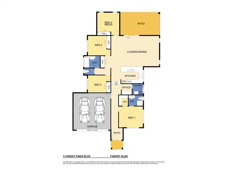 Floorplan of Homely house listing, 3 Forest Pines Blvd, Forest Glen QLD 4556