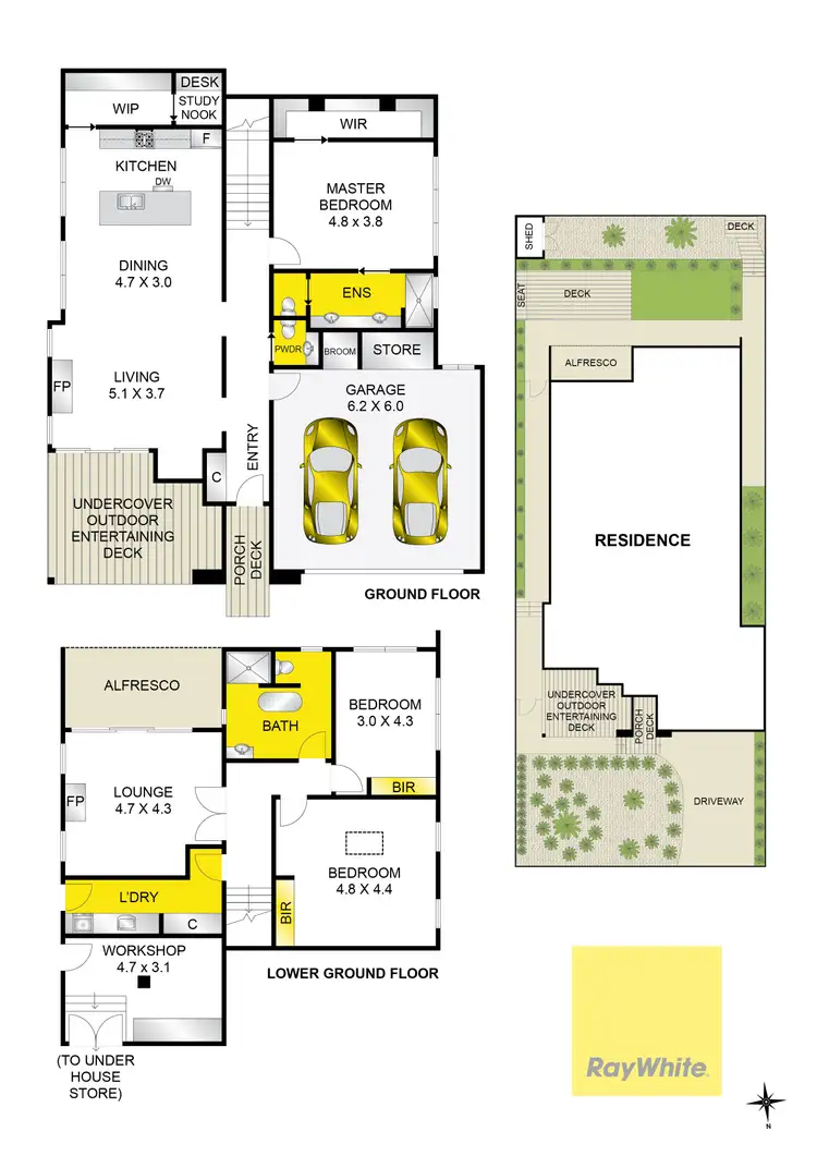 Floorplan of Homely house listing, 13 Lapin Grove, Wandana Heights VIC 3216