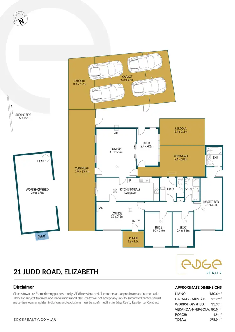 Floorplan of Homely house listing, 21 Judd Road, Elizabeth SA 5112