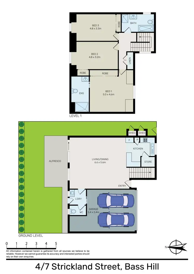 Floorplan of Homely townhouse listing, 4/7 Strickland Street, Bass Hill NSW 2197