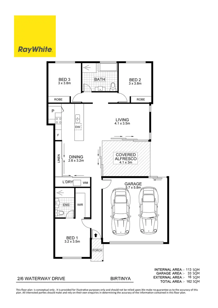 Floorplan of Homely house listing, 2/6 Waterway Drive, Birtinya QLD 4575