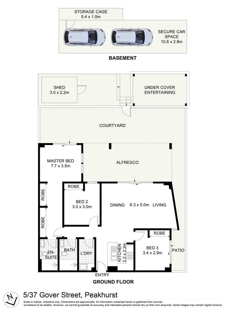 Floorplan of Homely unit listing, 5/37 Gover Street, Peakhurst NSW 2210