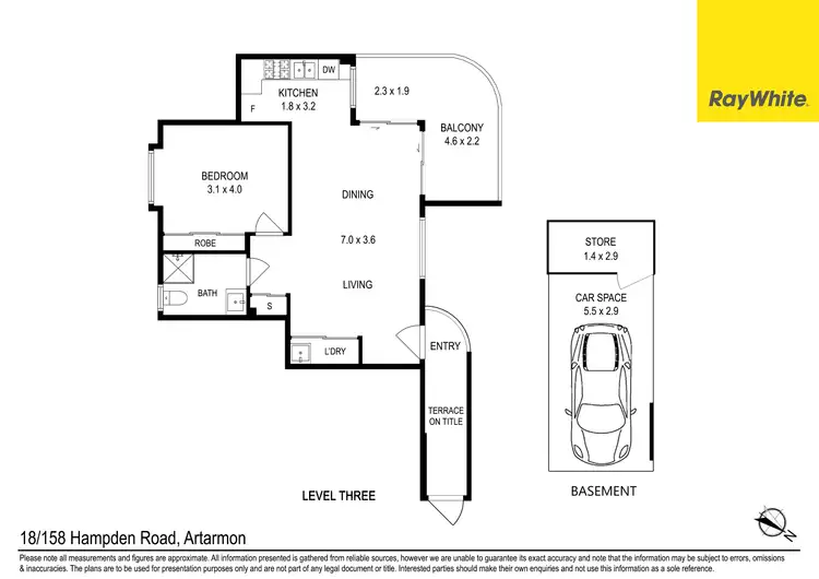 Floorplan of Homely unit listing, 18/158-162 Hampden Road (rear of the block), Artarmon NSW 2064